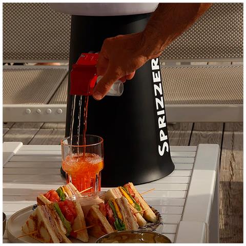 Sprizzer Linnovativa Macchina Per Un Spritz Perfetto In 5 Secondi Direttamente Nel Bicchiere Senza Elettricita Ne Batterie Macchina Ideale Per Preparare Il Tuo Spritz Perfetto Rosso - Foto 7
