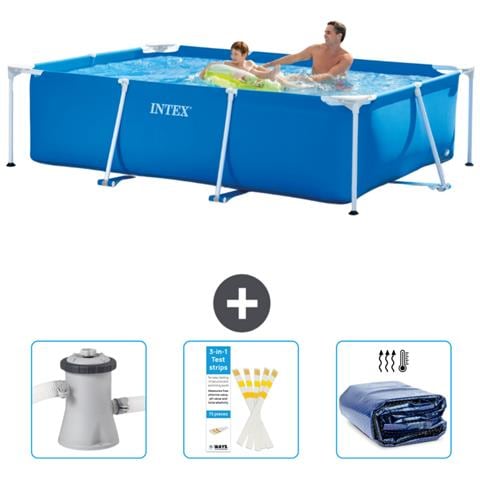 Piscina Fuori Terra - Rettangolo - 260x160x65 Cm - Blu - Include Accessori Coordinati Cb74 - Foto 1