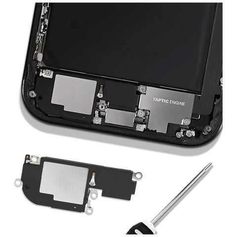 Altoparlante Esterno Di Ricambio Per Iphone 16 Pro Max, Nero - Foto 2