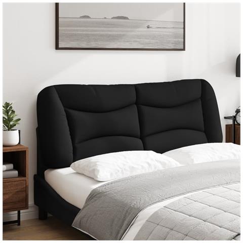 Lusso Casadino - Cuscino Testiera Hvar Nero 120 Cm In Tessuto - Foto 2