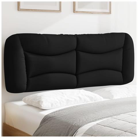 Lusso Casadino - Cuscino Testiera Hvar Nero 120 Cm In Tessuto - Foto 8