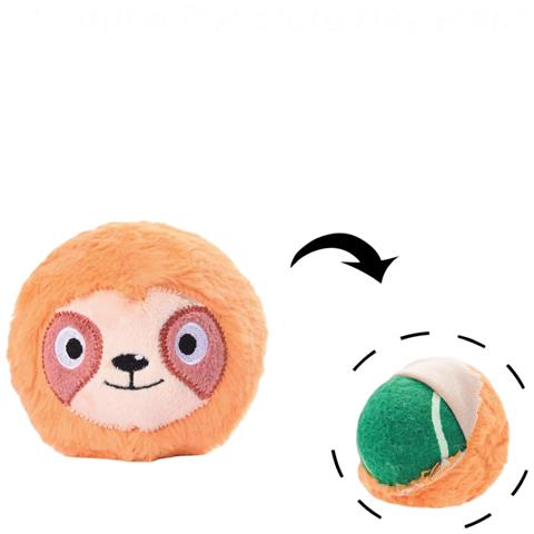 Palla Giocattolo Per Cani Di Peluche Con Squittio Per Riporto Interattiva 4 Pezzi - Foto 2