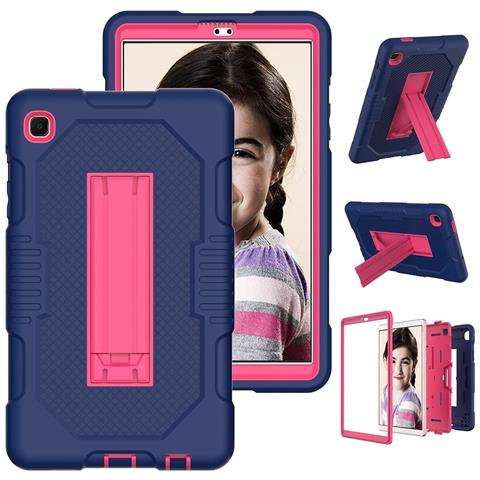 Custodia Per Samsung Galaxy Tab A7 Lite 8.7"" Armored Con Supporto Blu Navy - Foto 2