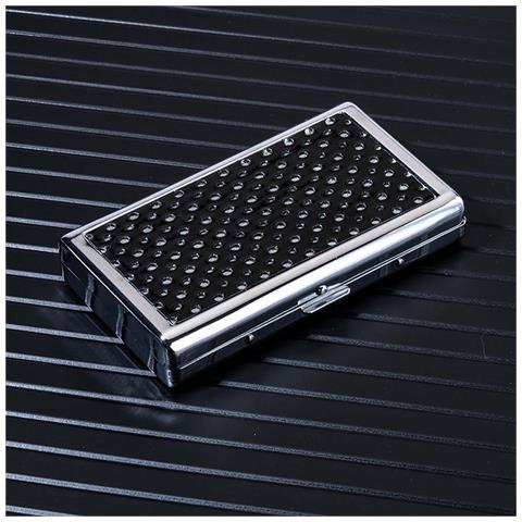 Portasigarette Portatile In Pelle Con Motivo A Goccia - Compatibile Con Sigarette Regular, Slim Ed Extra Slim - Foto 2