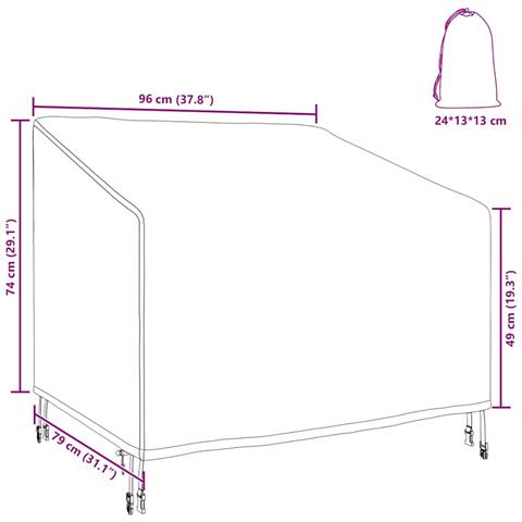Copertura per mobili da esterno 96 x 79 x 74 cm - Foto 6