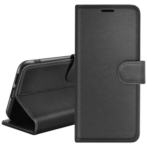 Custodia A Portafoglio Per Oppo Find X3 Neo Con Supporto E Linguetta, Nero - Foto 1