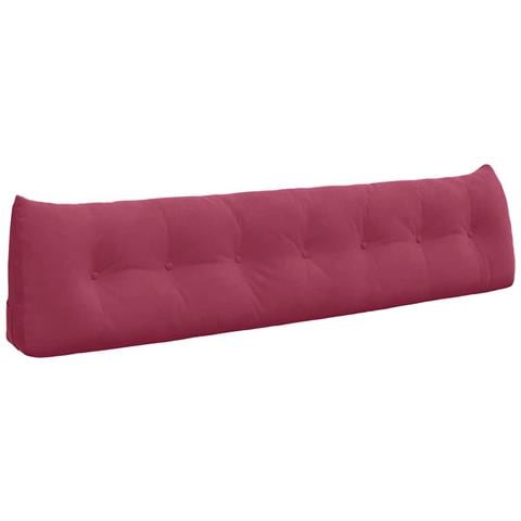 Cuscino per Schiena Rosso Vino 200 x 24 x 50 cm Velluto - Foto 1