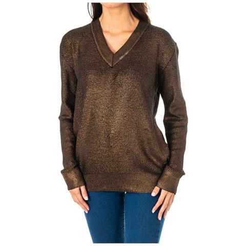 Maglia Da Donna Scollo A V Manica Lunga Kws005 - Foto 1