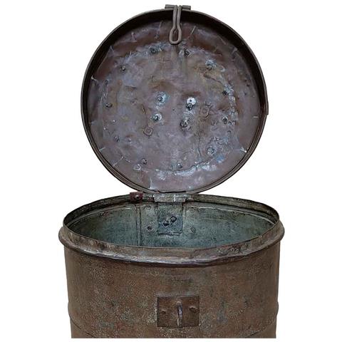 Baule In Metallo Artigianale 29x29x41h Cm - Foto 7
