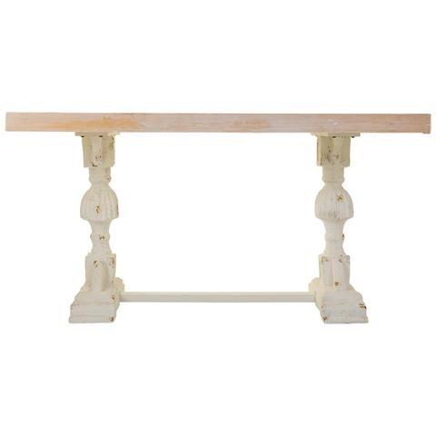 Tavolino Da Ingresso In Legno Marrone 150x80x72h Cm - Foto 2