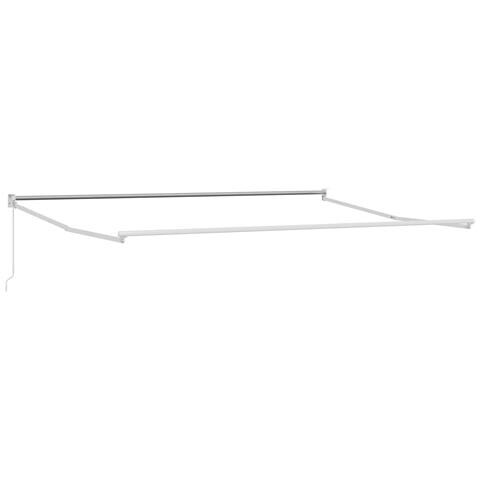 Telaio per tende da sole retrattile manuale Bianco 4 x 2 m - Foto 1