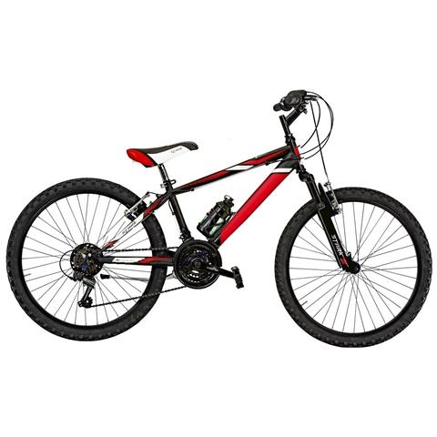 Bici Da Uomo Mountain Bike 26 Sr26sf Bicicletta Mtb Stark Cambio 18v E Forcella Ammortizzata - 48 Nero Rosso Bianco Opaco - Foto 1