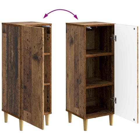 Credenza Legno antico 33 x 34,5 x 90 cm Legno ingegnerizzato - Foto 9