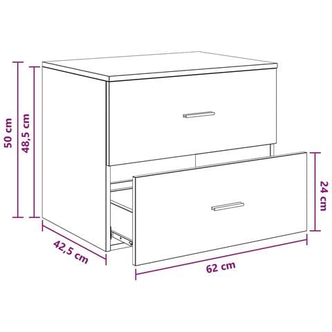Mobile da Bagno da Muro Rovere Artigianale 62,5 x 44,5 x 50 cm - Foto 6