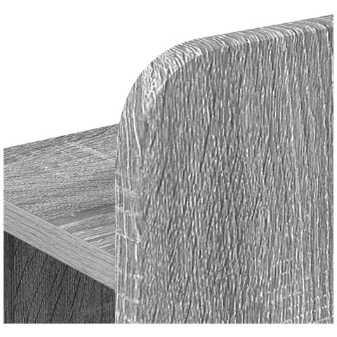 Testata del letto Grigio Sonoma Legno ingegnerizzato - Foto 2