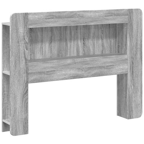 Testata del letto Grigio Sonoma Legno ingegnerizzato - Foto 1