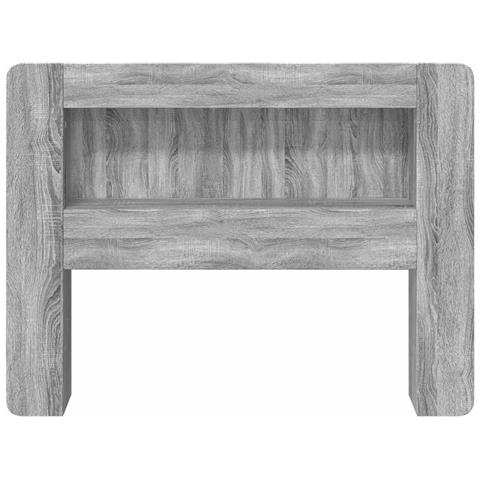 Testata del letto Grigio Sonoma Legno ingegnerizzato - Foto 8