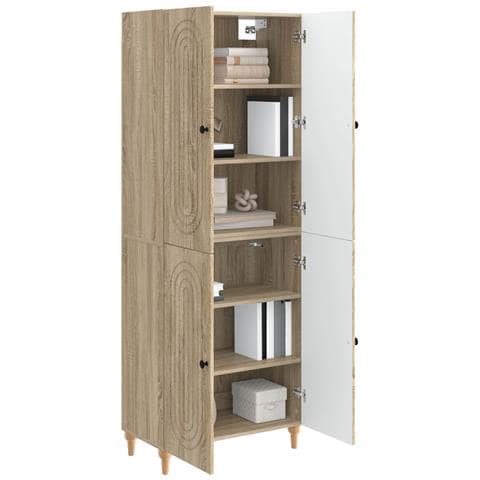 Set di armadi 2 pcs 66 x 34,5 x 90 cm Legno ingegnerizzato - Foto 2