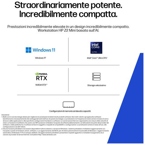 E26G6ET PC /stazione di lavoro 265 32 GB DDR5-SDRAM 1 TB SSD Windows 11 Pro Mini PC AI Workstation, AI PC Nero - Foto 12