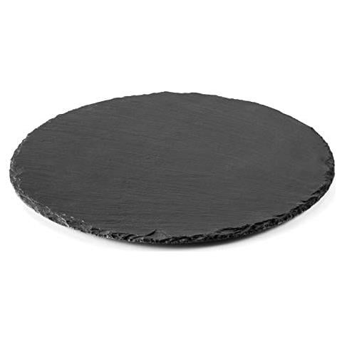 Vassoio rotondo in ardesia Ø35 cm, Altro, Nero, 35 cm - Foto 1