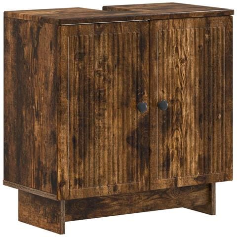 Armadio per Lavabo da Bagno EDE Rovere Fumo 59,5 x 31,5 x 59 cm - Foto 1