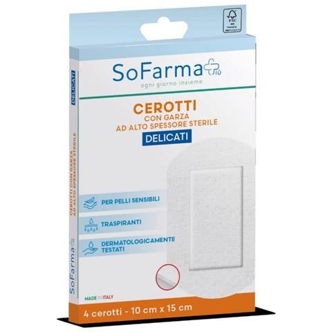 Cerotto Delicato 10X15 cm 4 Pezzi Sofarmapiu' - Foto 1