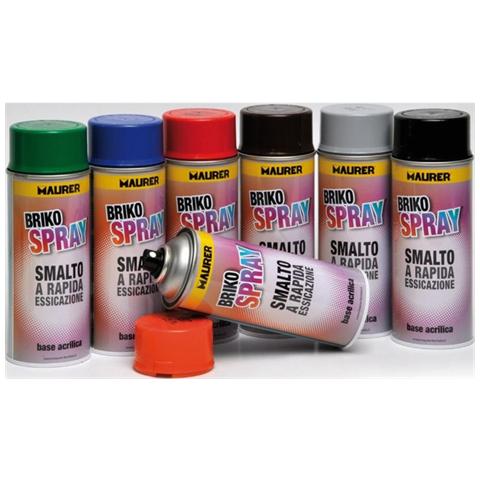 Smalto Acrilato Briko Spray Maurer 400 ml Rosso Segnale Ral3001 cf. 6 Pz - Foto 1