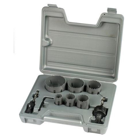 87008 Fresa Bimetallica, 9 Pezzi M Plus, Mm 22 - 64, Grigio - Foto 1