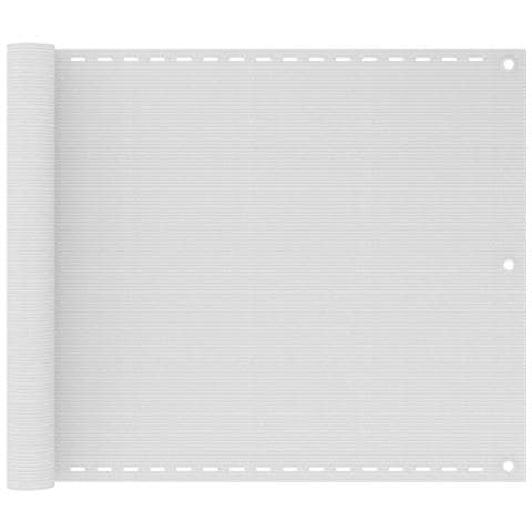 Paravento Da Balcone Hdpe 75x400 Cm Bianco - Foto 1