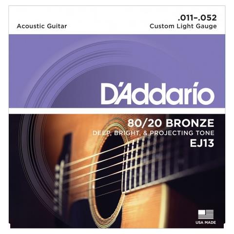 Muta Corde Ej13 Custom Light 80/20 Bronze 011/052 - Foto 1