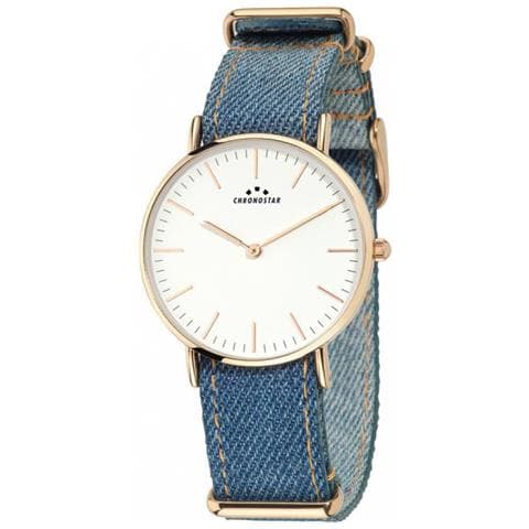 Orologio Donna Preppy Jeans Blue Rose Gold R3751264501 - Foto 1