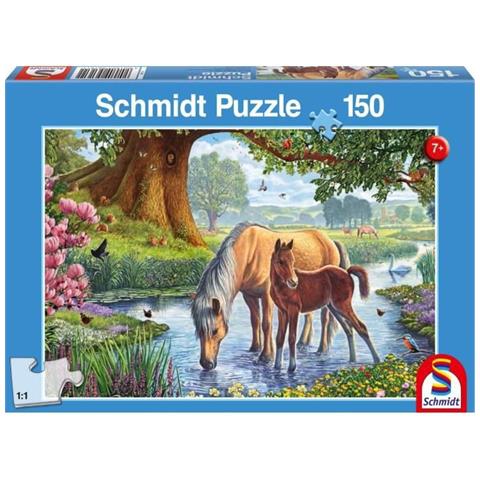 Schmidt Puzzle Cavalli Al Ruscello 150 Pezzi, 56161 - Foto 4