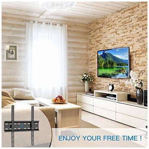 Tv A Muro Staffa Per 26-47 Pollici Piatto E Curvo Televisore O Monitor Fino A 50kg Max Vesa 400x400mm - Foto 2