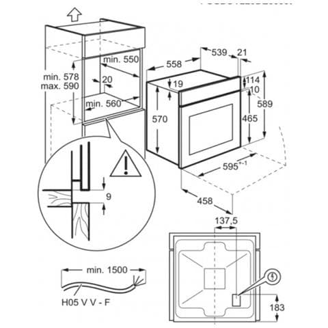 Forno Elettrico da Incasso Serie 300 KOHHH00BX3 Capacità 58 L Multifunzione Ventilato Cottura Vapore Potenza 2060 W Colore Inox - Foto 7