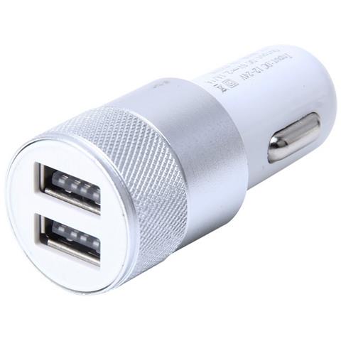 Caricabatterie Da Auto Csm9177 Per Accendisigari Usb Dual 3a 1a + 2.1a Silver Per Smartphone - Foto 1