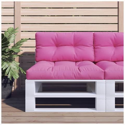 Cuscini Per Divani In Pallet 2 Pz Rosa In Tessuto - Foto 6