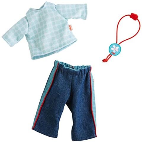 Dress Set Jeans - Pantaloni Di Jeans E Camicia Blu 12 Bambole Morbide - Foto 1