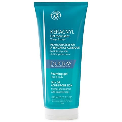 Gel Schiumogeno Detergente Viso Pelle Grassa 200ml Keracnyl Ducray - Foto 2