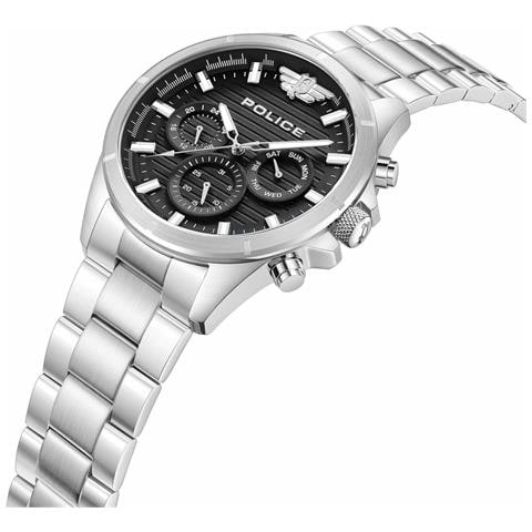 Orologio Uomo Police Pewjk2227806 Nero Argentato - Foto 6