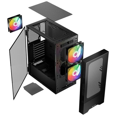 Case Midi Tower ATX 1 Porta USB 3.0 Colore Nero (Finestrato) - Foto 6