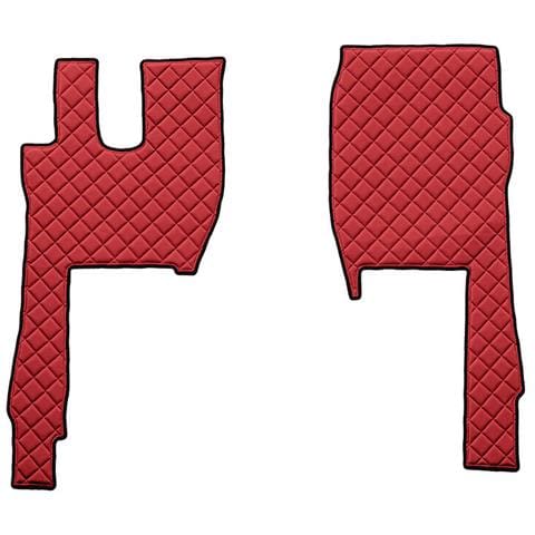 Coppia Tappeti In Skeentex - Rosso - Compatibile Per Ford F-max (10/18>) - Foto 1