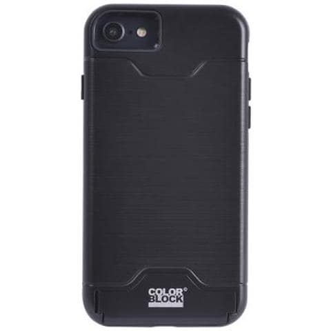 Cover Per Iphone Se (2020) / 8/7 Rigida Con Portacarte, Nero - Foto 2