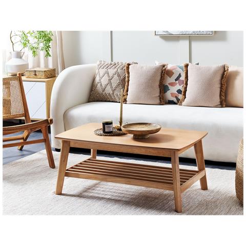 Tavolino Da Caffè Tulare Marrone Chiaro - Foto 1