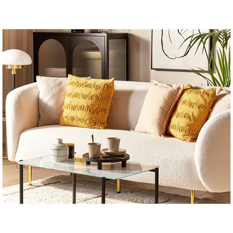 Cuscino Decorativo Agastache 45 X 45 Cm Geometrico Giallo - Foto 1