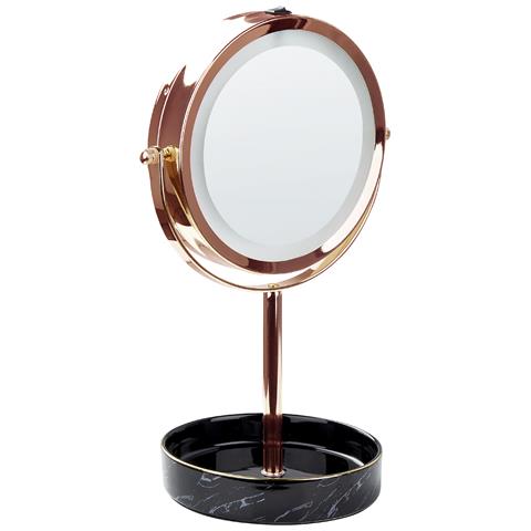 Specchio Per Make-up Led Savoie Oro Rosa - Foto 2
