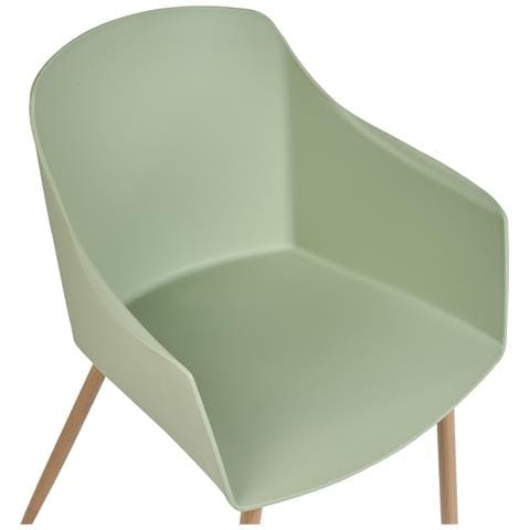 Set Di 2 Sedie Da Pranzo Verde Chiaro Fonda Ii - Foto 8