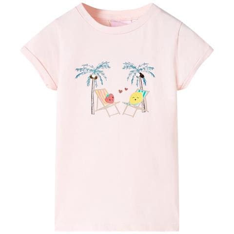 Maglietta Da Bambina Rosa Tenue 116 - Foto 1
