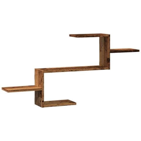 Scaffale A Parete Legno Vecchio 104x15x49 Cm In Truciolato - Foto 2