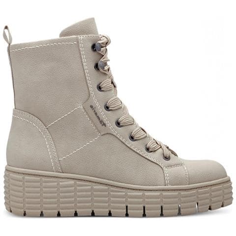 Lace Boot Shell Stivaletti Sintetico E Tessile Scarpe Donna Beige Eu 37, 1-25226-43 425 - Foto 1