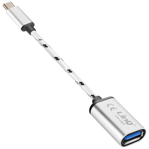 Cavo Adattatore Da Usb-c Verso Usb Otg 15 Cm, Argento - Foto 2